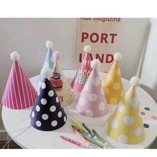 Mũ đội chóp chấm bi , ép ánh vàng cho tiệc sinh nhật , party cho mọi lứa tuổi