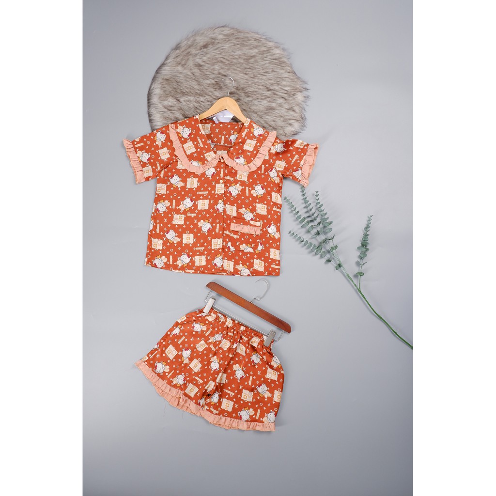 Đồ bộ pijama lửng satin áo ngắn tay mặc ở nhà thời trang nữ Wendy freesize 45- 58kg nhiều màu B440 | BigBuy360 - bigbuy360.vn
