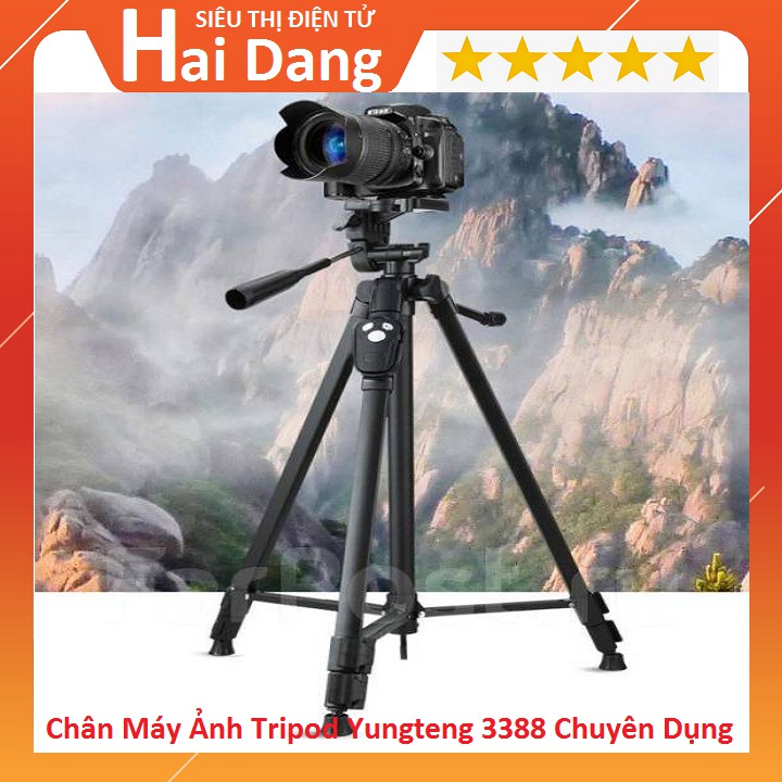 Chân Máy Ảnh Tripod YungFeng 3388, Giá Đỡ Bluetooth Cao Cấp Chuyên Dùng ChO Điện Thoại Camera  Model 2020