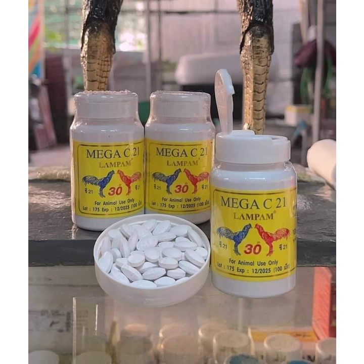MEGA C21 Hủ 100 viên - Tăng cơ, giảm mỡ, tăng bo gà đá