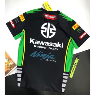 Áo thun xe máy ngắn tay hiệu Kawasaki siêu đẹp