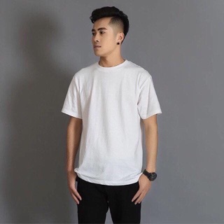 ÁO THUN TRƠN BASIC UNISEX (trắng, đen))