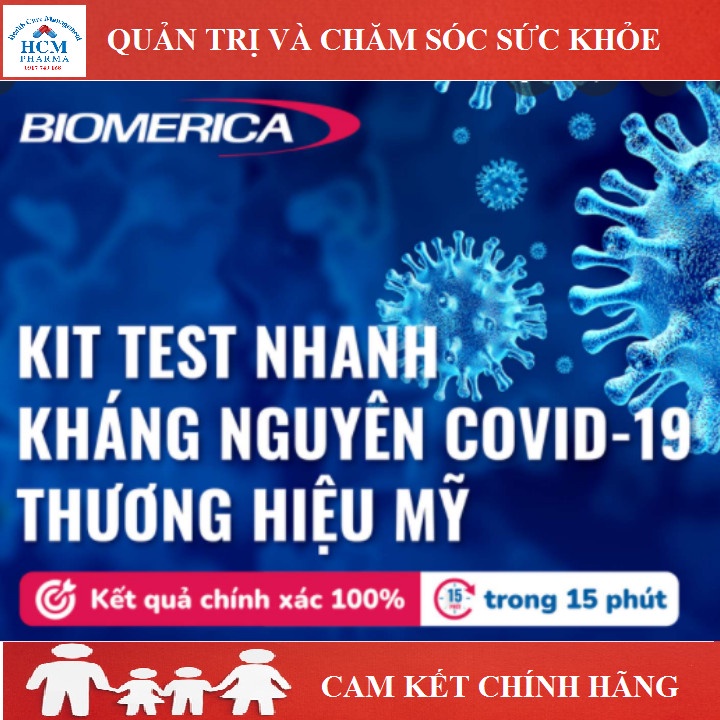 Biomerica COVID-19 Ag Test nhập khẩu Mỹ - 1 cái HCM41