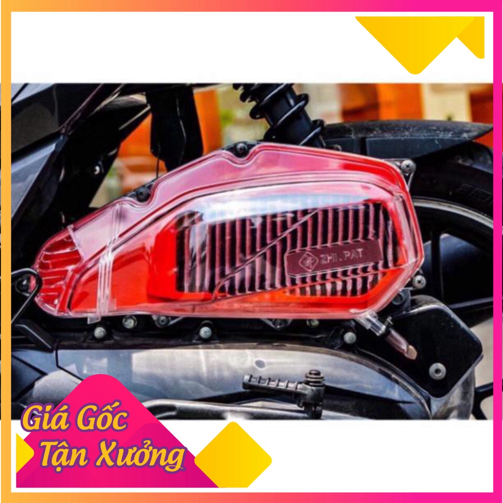 BẦU GIÓ TRONG SUỐT ZHIPAT + LỌC GIÓ MÀU LƯỚI THÉP GẮN AB ,AB 2020,VARIO,PCX  (Ảnh Sp thật)