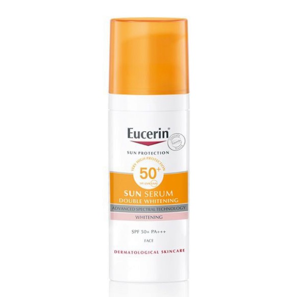 [CHÍNH HÃNG] Tinh chất chống nắng giúp giảm thâm nám, dưỡng trắng da Eucerin Sun Serum Double Whitening SPF50+ 50ml