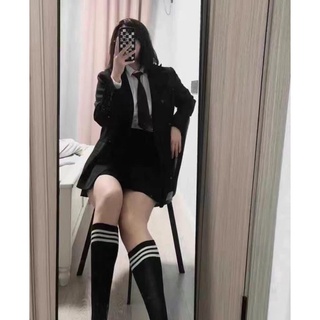 DT02 (SẴN) ÁO KHOÁC BLAZER CÓ ĐỆM VAI 2 CÚC NGANG