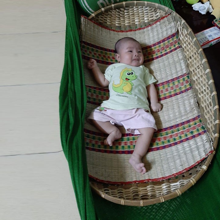 Chiếu Lót Nôi Tre Nằm Đặt Võng, Chiếu Cói Cho Bé, Dầy Dặn, Nhiều Size