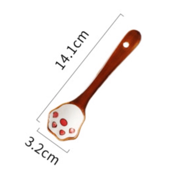 Đĩa gốm sứ hình chân mèo-Cat paw shaped plate