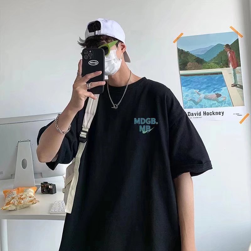 Áo Thun Tay Ngắn Dáng Rộng In Chữ Phong Cách Hip Hop Thời Trang Mùa Hè Cho Nam Và Nữ M-8XL