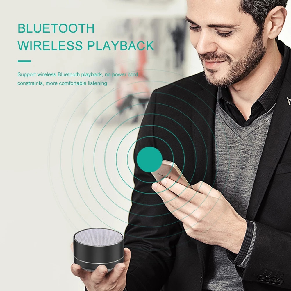 Loa Bluetooth A10 Âm Thanh Siêu Trầm Cho Điện Thoại / Máy Tính