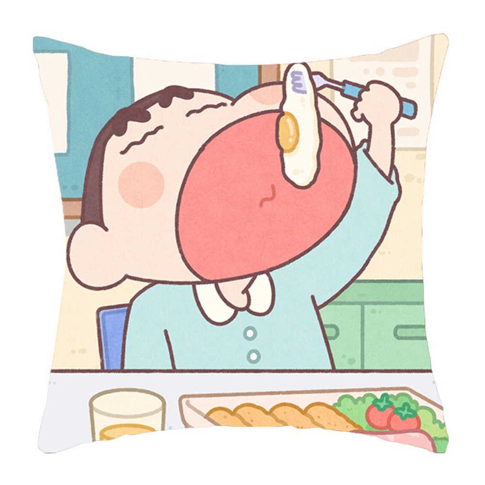 Gối in hình CRAYON SHIN-CHAN Shin Cậu Bé Bút Chì chibi anime xinh xắn tiện lợi chất đẹp