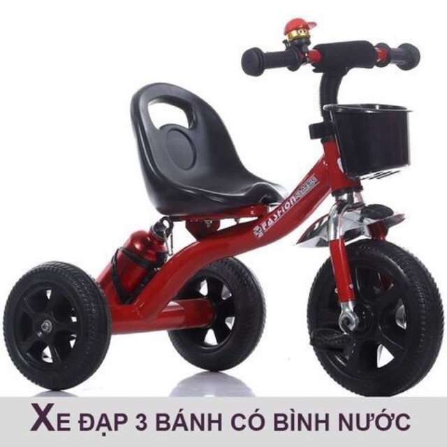 Xe đạp 3 bánh gắn bình nước cho trẻ 2-6 tuổi