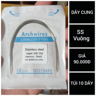 Dây cung SS vuông chỉnh nha