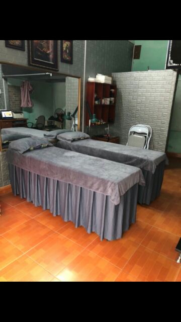 Ga giường spa,phun xăm, nối mi vải thun lạnh( đặt may theo số đo) | BigBuy360 - bigbuy360.vn