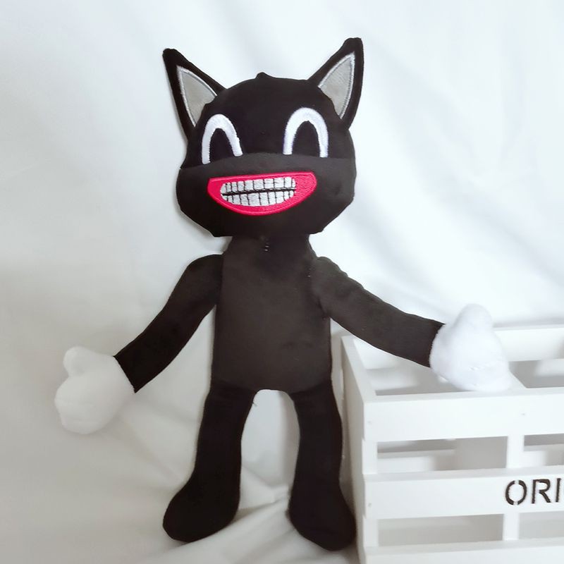 2 Thú Nhồi Bông Hình Chú Mèo Đen 25cm + 40cm