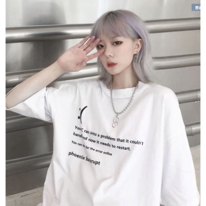 ÁO THUN, ÁO PHÔNG TAY LỠ UNISEX FORM RỘNG PC ERROR m28 KL SHOP 247 SHOP