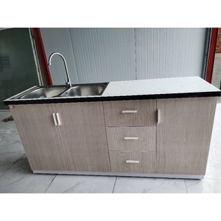 (FREESHIP HCM) Tủ Bếp Đài Loan - 2 Bồn Rửa - Dán Gạch Men