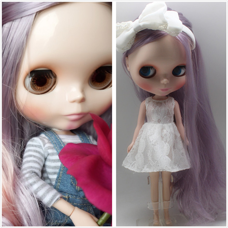 ICY DBS small doll dream lavender long hair 19 joint body suitable for changing baby center/bangs