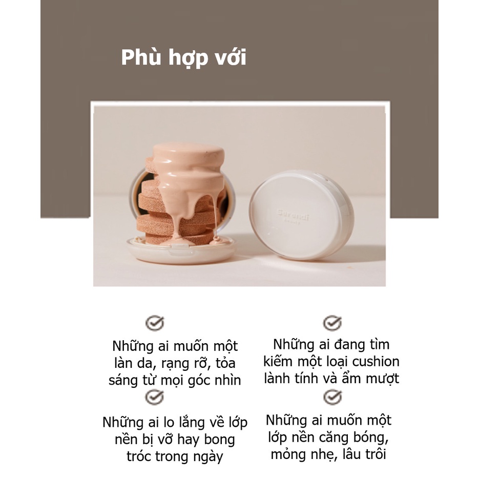 Cushion Pha lê Siêu mỏng nhẹ, tạo lớp nền căng bóng như da ánh trăng  - Hương Chất Cosmetic