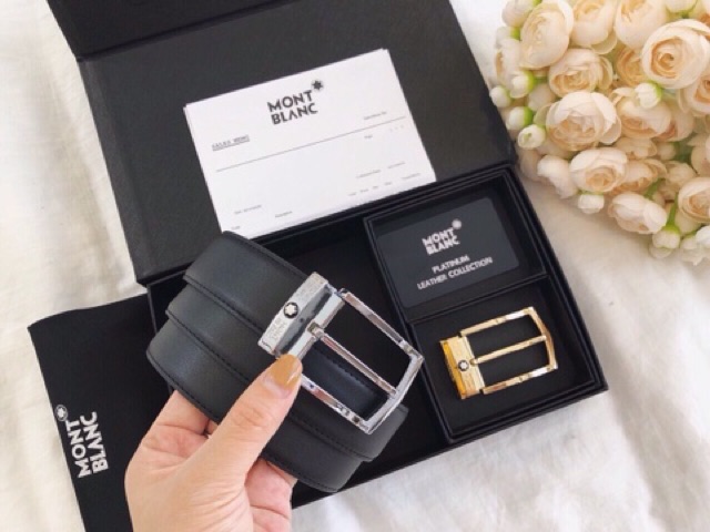 Dây lưng montblanc 2 mặt fullbox