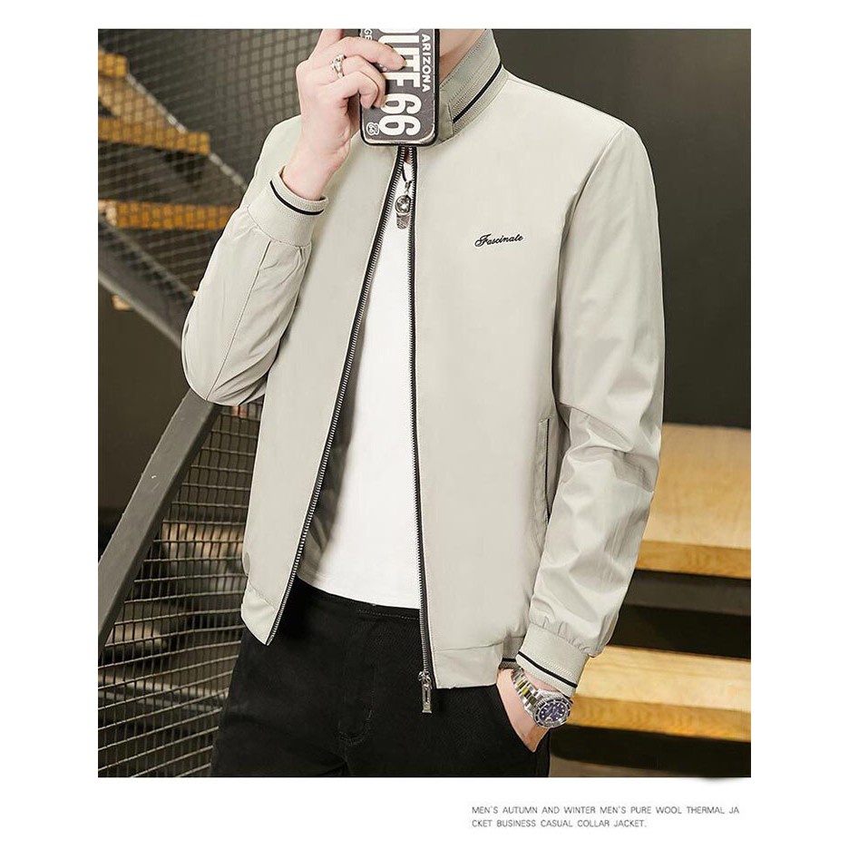 Áo khoát gió nam đẹp bomber viền cổ bao đẹp bao đẹp-A1004