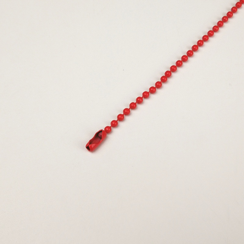 Bộ 10 chuỗi hạt tròn nhiều màu bằng kim loại