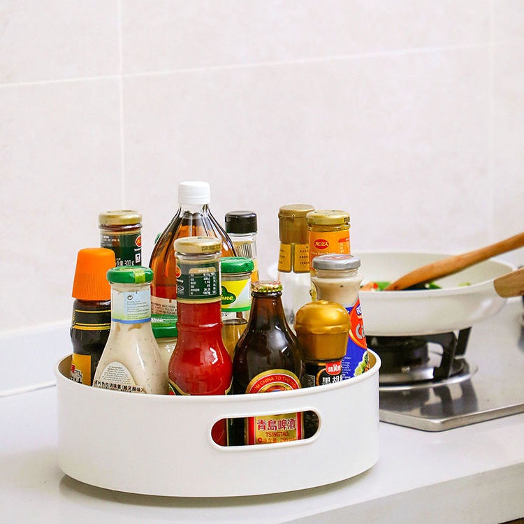 Jiyin cùng Giá đỡ xoay đa năng tạo tác cho nhà bếp hộp đựng lọ dầu giấm đựng nước sốt muối tại nhà.