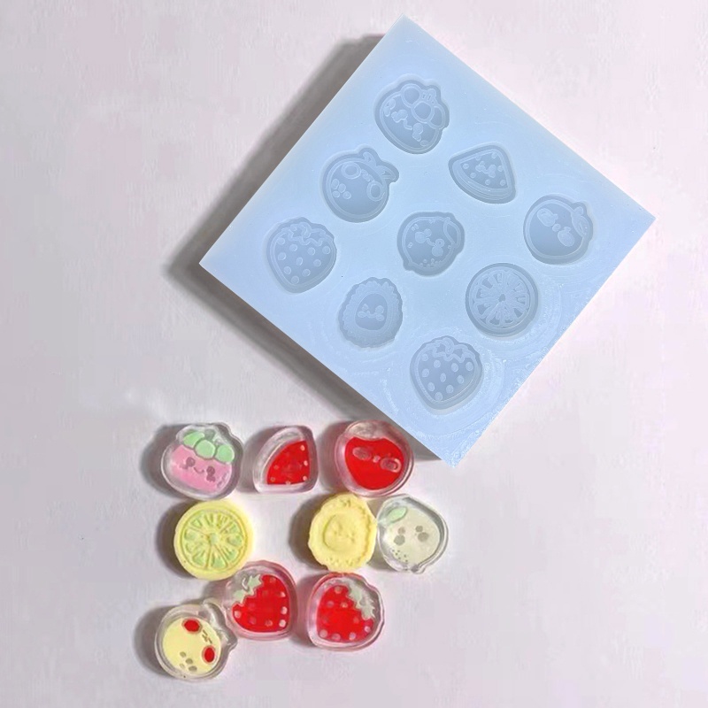Khuôn Silicone Đổ Epoxy Hình Trái Cây Mini