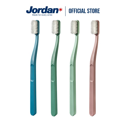 [Combo 4 chiếc] Bàn chải đánh răng Jordan Green Clean lông siêu mềm mảnh 0.02mm