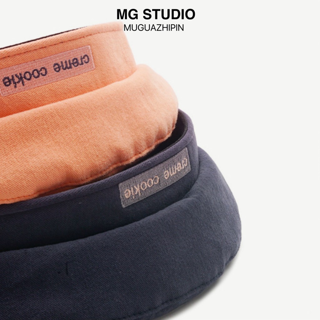 Mũ beret MG STUDIO thêu họa tiết chữ Creme Cookie dễ thương