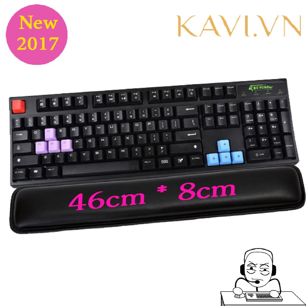 Kê Tay Bàn Phím Kavi, Đệm Tay Bàn Phím Bằng Da Cao Cấp (Bản dài cho Phím Full) | BigBuy360 - bigbuy360.vn