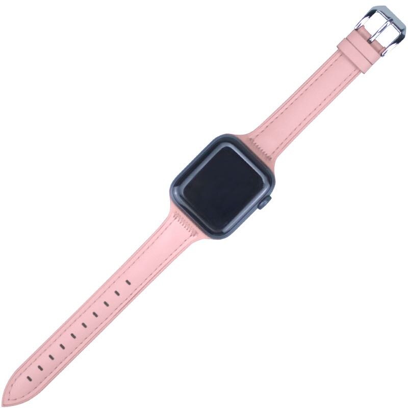 Dây Đeo Bằng Da Cho Đồng Hồ Thông Minh Apple Watch 6 Se 5 4 3 2 Iwatch 6 5 4 3 2