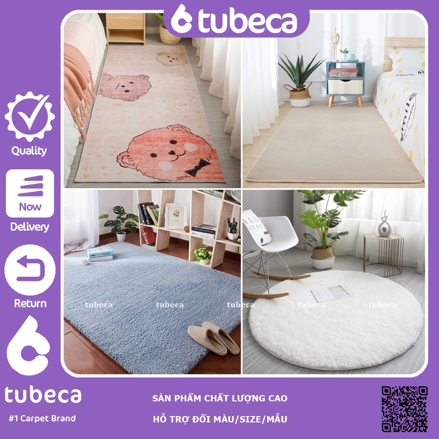 Thảm trải sàn phòng khách giá rẻ một màu | Hàng cao cấp | Trải sofa | Thảm sải sàn phòng ngủ | TUBECA