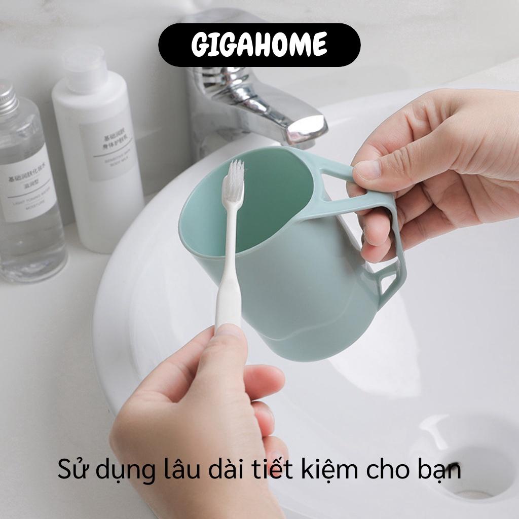 Cốc Đánh Răng GIGAHOME Ly Nhựa Đánh Răng Đựng Bàn Chải Sáng Tạo Có Tay Cầm Tiện Lợi 9350