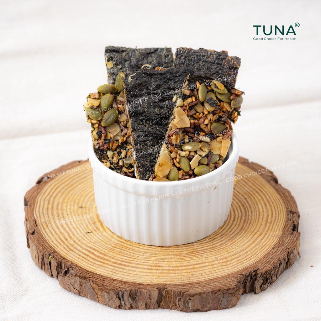 Thanh Gạo Lứt Chà Bông/ Rong Biển Kẹp Hạt By Tuna