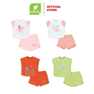 LULLABY - NH303M - Bộ cộc tay cài vai BG