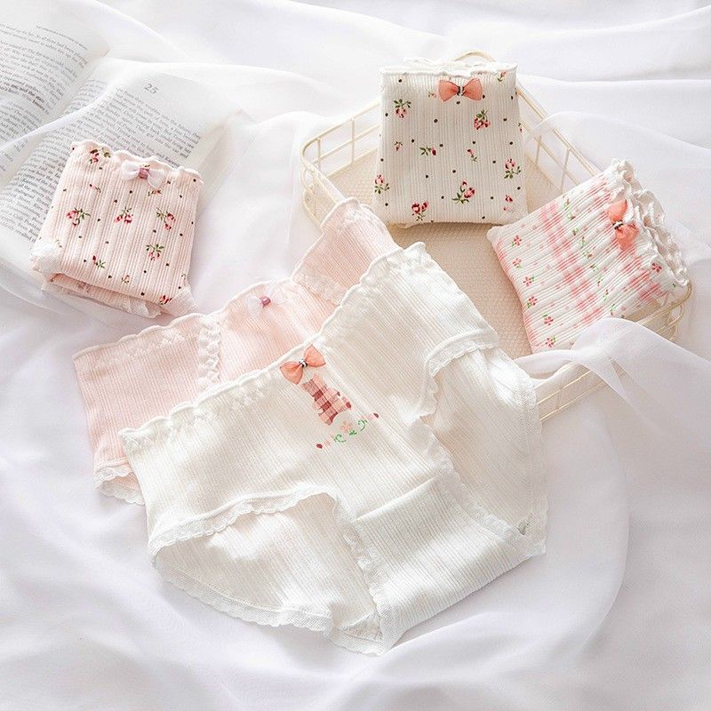 💖Combo 💖 Lót Kháng Khuẩn Dành Cho Bé] Quần Lót Nữ In Họa Tiết Siêu Xinh-Chíp Xinh💖