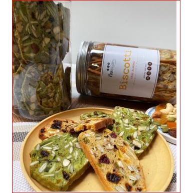 Bánh ăn kiêng Biscotti hũ 250gr nguyên cám hỗ trợ giảm cân cho người tiểu đường, keto, das, e