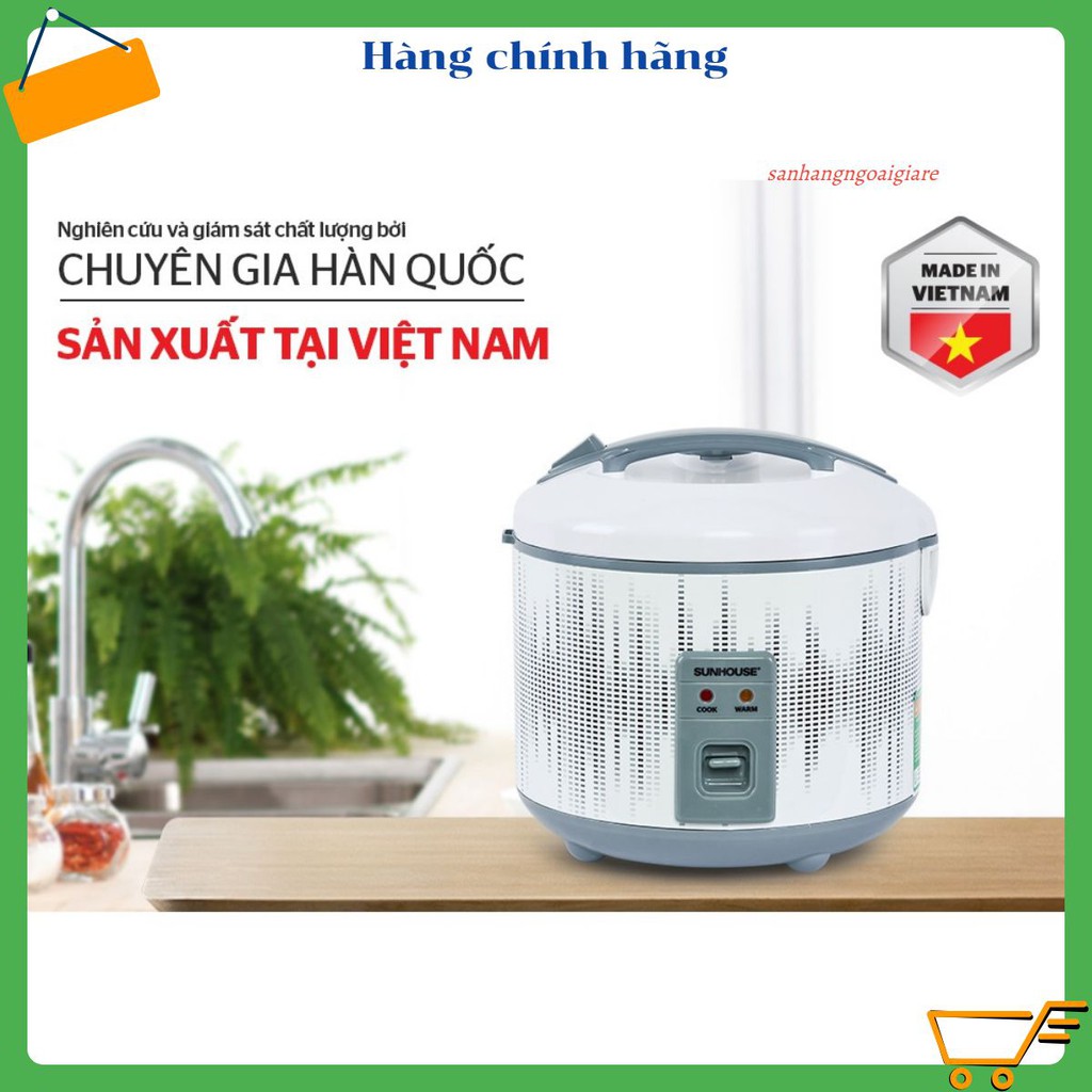 Nồi cơm điện 1.8L SUNHOUSE SHD8601