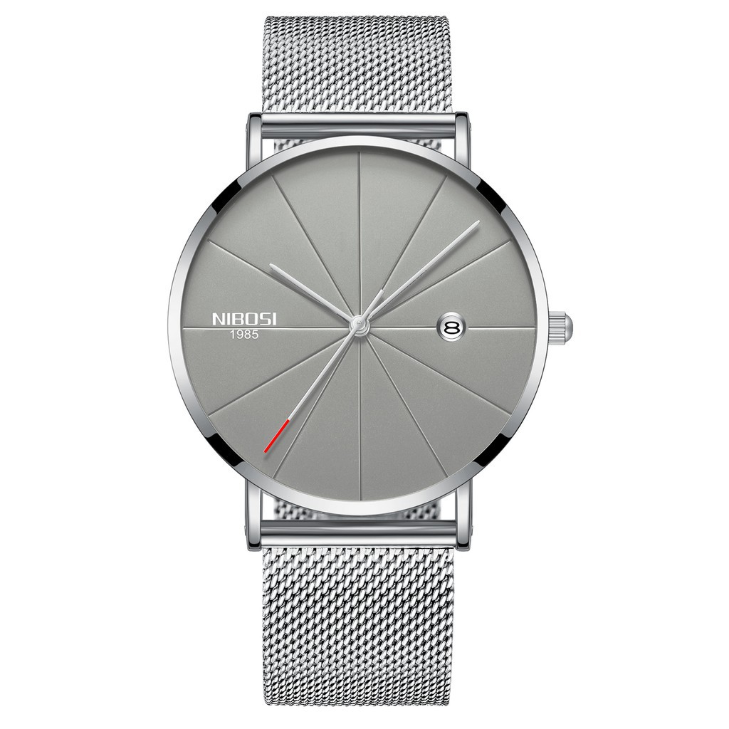 ĐỒNG HỒ NAM NIBOSI 2321 (1985) - FULL BOX DÂY THÉP LƯỚI MÁY MỎNG(CHÍNH HÃNG) Bán lẻ giá sỉ