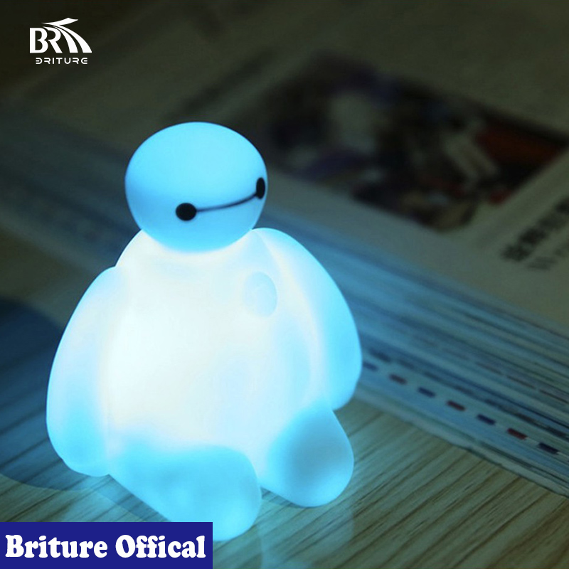 Đèn Ngủ Tạo Hình Baymax Hoạt Hình Có Thể Thay đổi Màu Sắc Cực Kì Dễ Thương