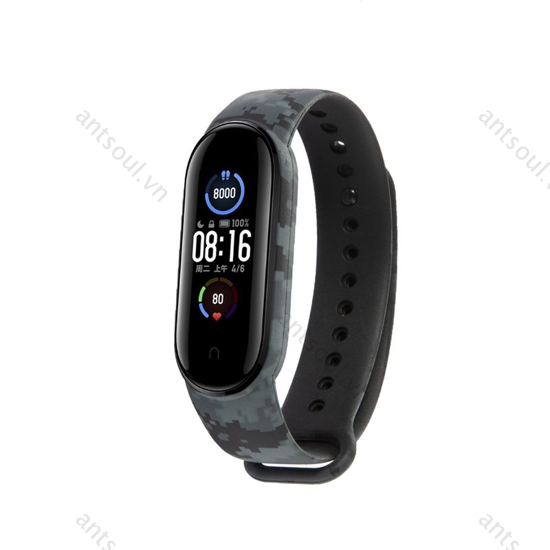 Dây Đeo Thay Thế Chất Liệu Silicon Hoạ Tiết Hoạt Hình Cho Xiaomi Mi Band 5  band5 strap