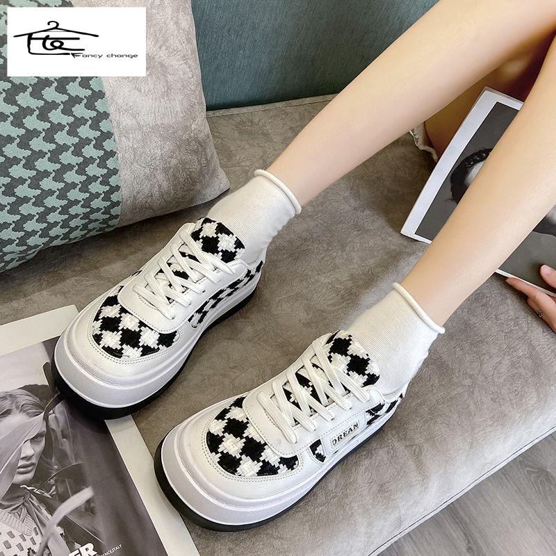 Giày Thể Thao Canvas Màu Trắng Phong Cách Hàn Quốc Cho Nữ