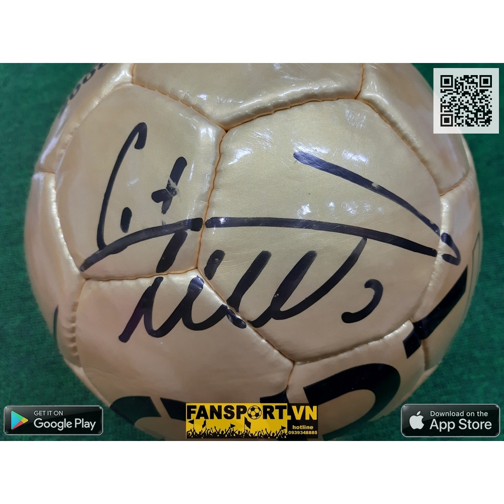 Trái bóng có chữ ký tay của Cristiano Ronaldo CR7 museu signed hand ball COA Ballon d'or size 5