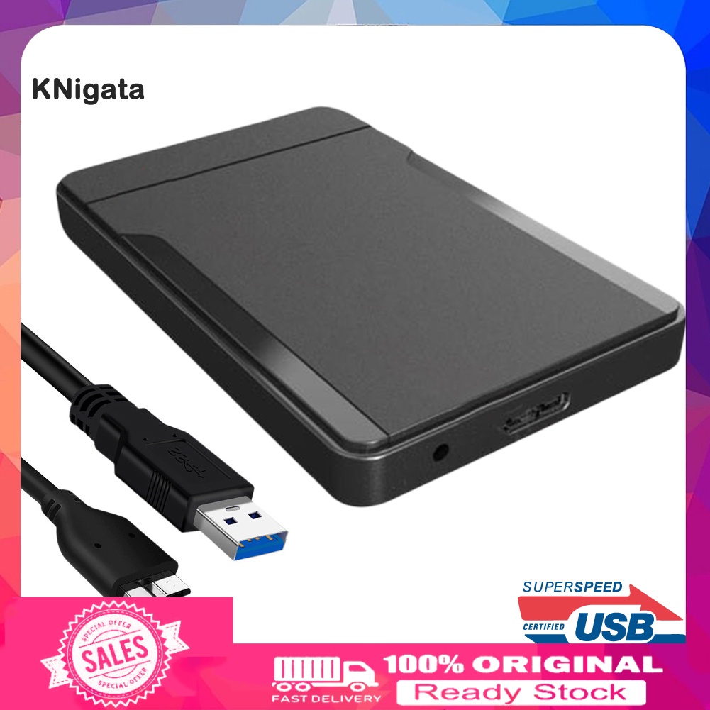 Hộp Đựng Ổ Cứng Ngoài Usb 3.0 / 2.0 2.5inch Sata Ssd Cho Laptop