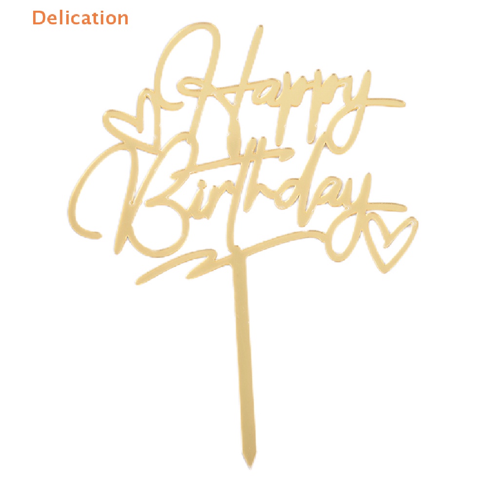 Que Chữ Happy Birthday LấP LáNh CắM Trang Trí BáNh Kem