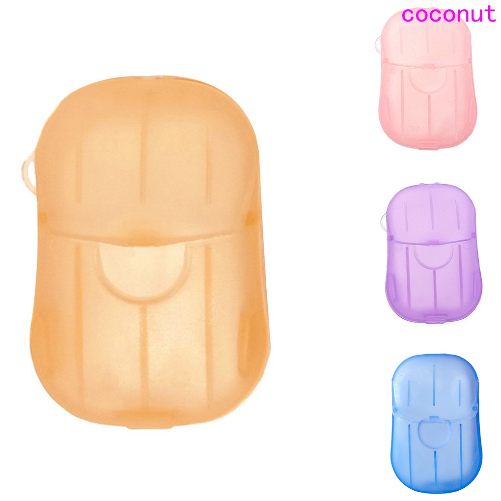 Hộp 20 miếng xà phòng giấy dùng một lần mang theo du lịch sử dụng tiện lợi