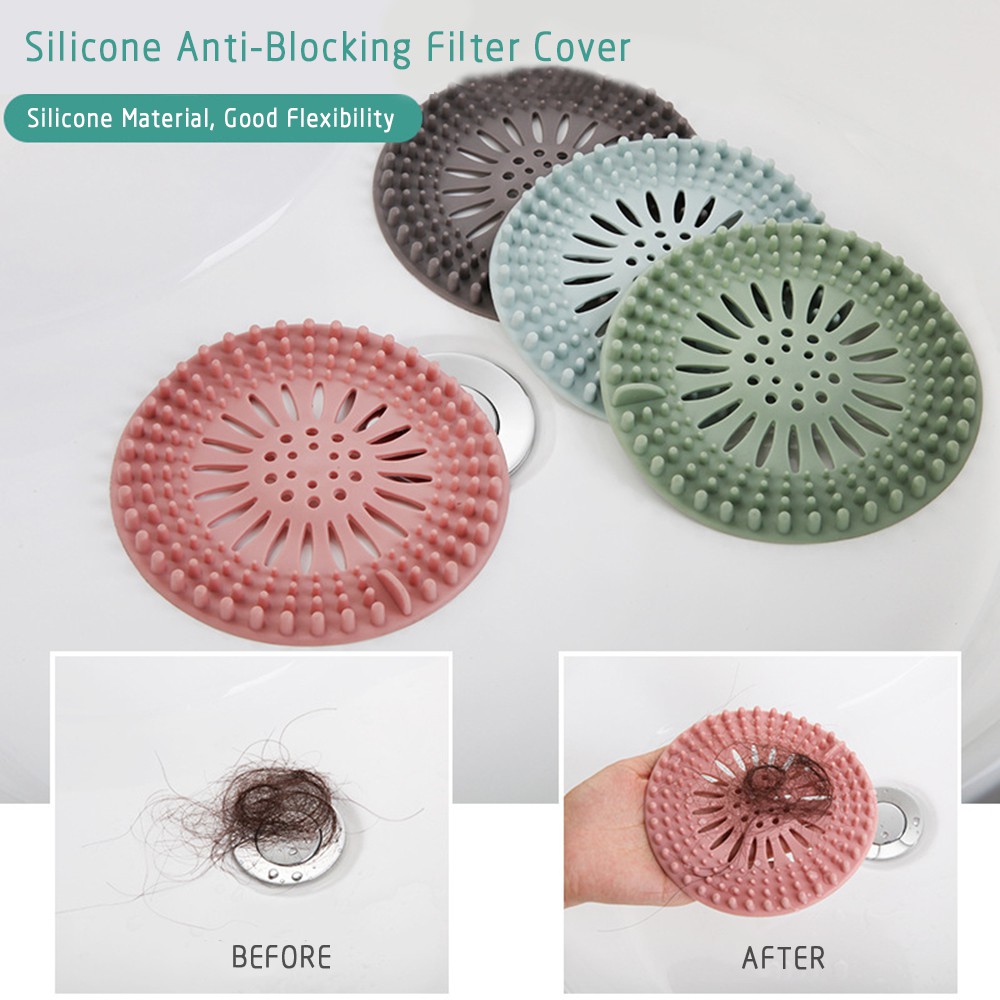 🎉Silica gel anti-blocking filter cap sink filter strainer waste plug Sink filter Waste collector Filter Bath kitchen bathroom accessories