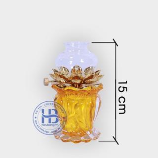 Đèn dầu bàn thờ Vàng bé 15cm