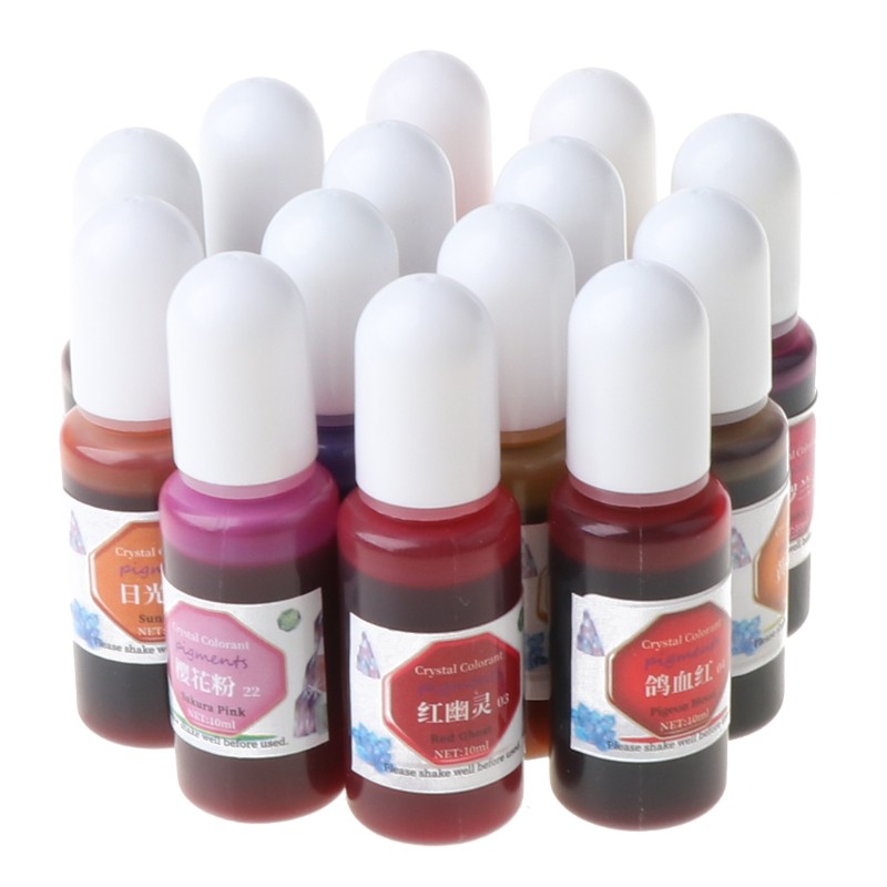 (Hàng Mới Về) Bộ 24 Lọ Màu Pha Lê Trong Suốt Dùng Để Làm Son Dưỡng / Tô Màu Môi